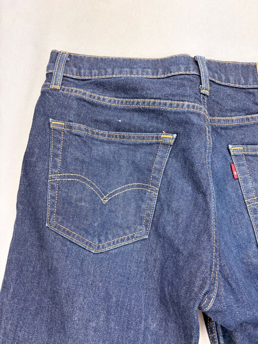 Levi's Men's Straight Jeans 32x30 Dark Indigo - Picture 10 of 13